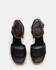 Floria Black Leather