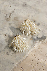 Rayn Cluster Earrings Pearl
