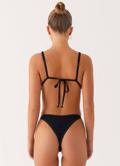 Croatia Bikini Top - Black
