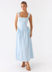 Emmalina Midi Dress - Blue