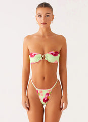 Laurel Bikini Bottom - Green Tropical