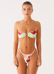 Laurel Bikini Top - Green Tropical