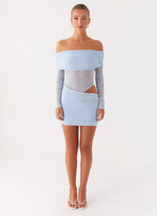 No Doubt Mini Dress - Blue