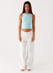 Veda Tank Top - Turquoise