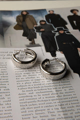 Osiris Hoop Earrings Silver