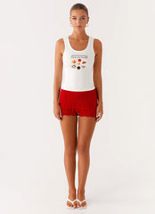 Avalita Tank Top - Ivory