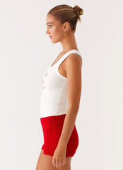 Avalita Tank Top - Ivory