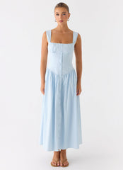 Emmalina Midi Dress - Blue