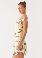 Josette Mini Dress - Buttercream Bliss
