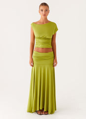 Liana Asymmetrical Top - Green