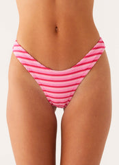 Mauritius Bikini Bottoms - Pink Stripe