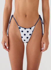 Penelle Bikini Bottoms - Porcelain Blue Polka Dot