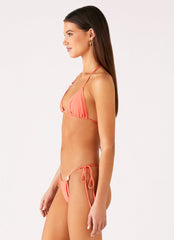 Ryland Bead Bikini Top - Coral