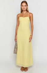 Arabelle Yellow Maxi Dress